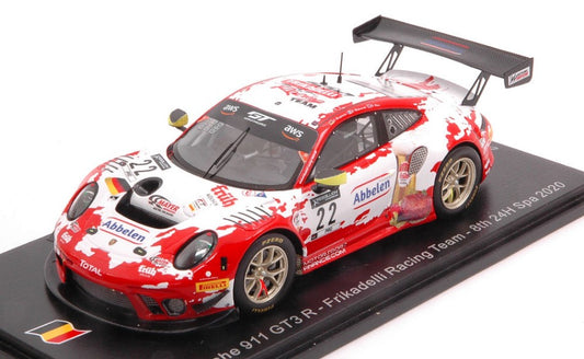 PORSCHE 911 GT3 R N.22 8th 24 H SPA 2020 BERGMEISTER-MAKOWIECKI-OLSEN - Spark Model - SB376