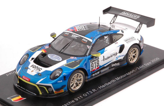 PORSCHE 911 GT3 N.918 24 H SPA 2020 HARING-JOOS-SEEFRIED-KONSTANTINOU - Spark Model - SB404