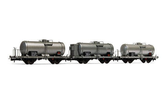SET 3 CARRI CISTERNA A DUE ASSI EPOCA IV 1:87 - Rivarossi - HR6490