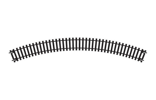 BINARIO DOPPIO CURVO RAGGIO 1 mm 371 ARCO 45° 1:87 - Lima - R605