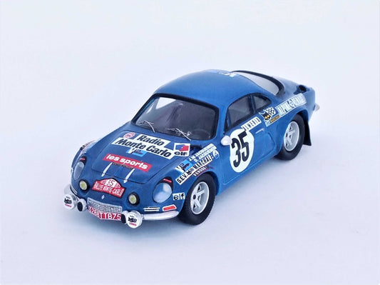 ALPINE A110 RALLY MONTE CARLO 1972 JACQUEMIN/LEBEAU 1:43 - Trofeu - TFRRFR45
