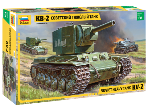 SOVIET HEAVY TANK KV-2 KIT 1:35 - Zvezda - Z3608