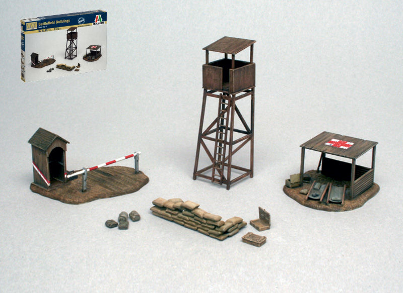 BATTLEFIELD BUILDINGS KIT 1:72 - Italeri - IT6130