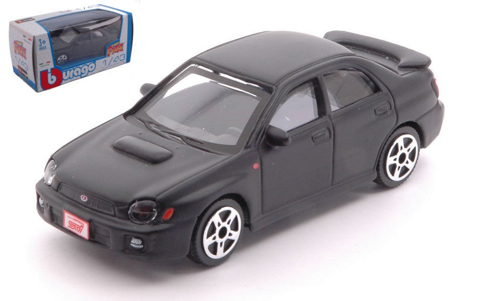 SUBARU IMPREZA MATT BLACK 1:43 - Burago - BU30109B