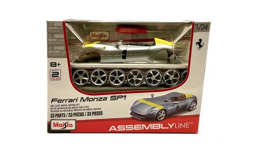 FERRARI MONZA SILVER/YELLOW KIT 1:24 - Maisto - MI39140