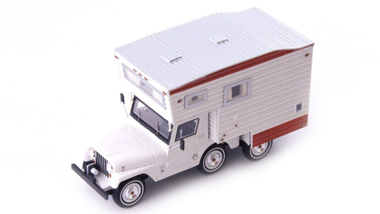 JEEP CJ5 UNIVERSAL CAMPER 1969 WHITE 1:43 - Autocult - ATC09017