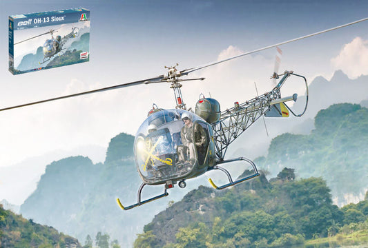 OH-13 SCOUT KOREAN WAR KIT 1:43 - Italeri - IT2820