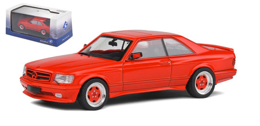 MERCEDES 560 SEC AMG WIDE BODY 1990 SIGNAL RED 1:43 - Solido - SL4310902