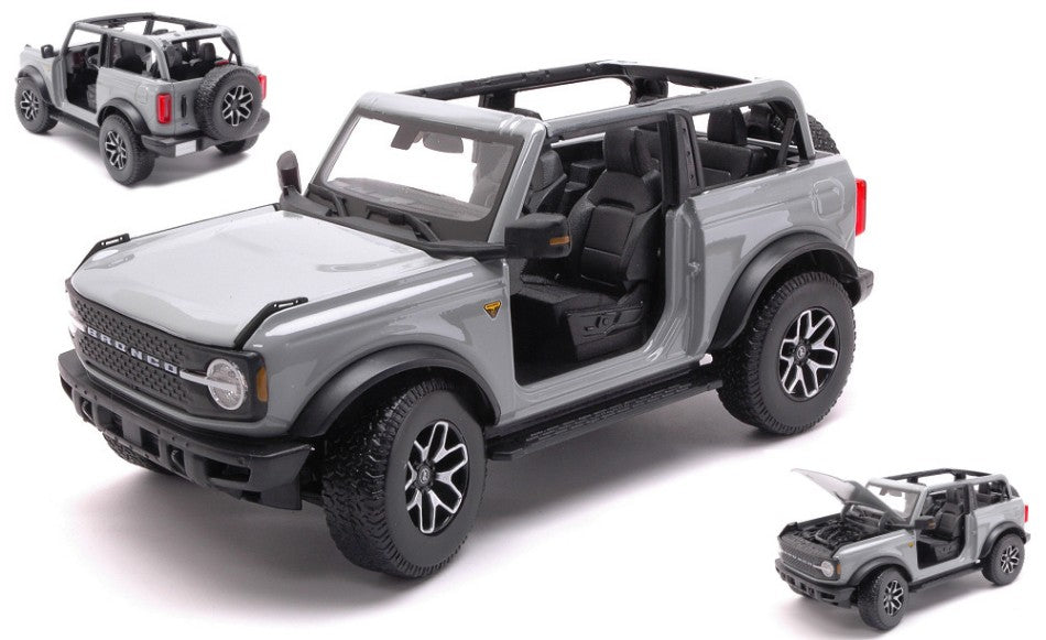 FORD BRONCO 2021 MOUSE GREY 1:18 - Maisto - MI31457G