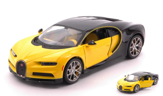 BUGATTI CHIRON YELLOW/BLACK 1:24 - Maisto - MI32509Y