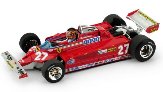 FERRARI 126 CK GILLES VILLENEUVE 1981 N.27 ITALY GP 1:43 - Brumm - BM0390CH