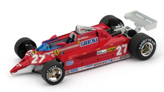 FERRARI 126CK TURBO AEROPORTO ISTRANA 1981 1^ G.VILLENEUVE VS/F104 1:43 - Brumm - BM0646