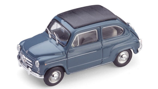 FIAT 600D TRASFORMABILE CHIUSA 1960 BLEU 404 1:43 - Brumm - BM0318-09