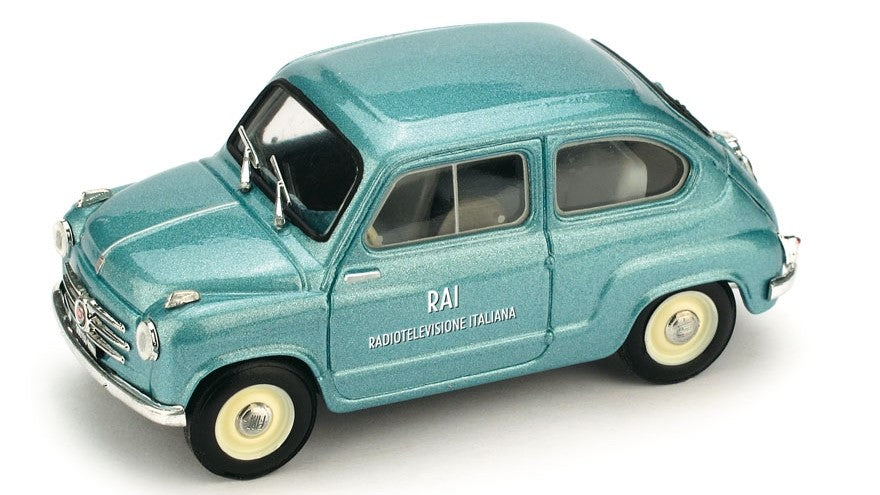 FIAT 600 VETTURA DI SERVIZIO RAI 1960 1:43 - Brumm - BM0483