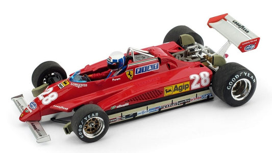 FERRARI 126 C2 D.PIRONI 1982 WINNER SAN MARINO GP N.28 W/PILOTE 1:43 - Brumm - BM0268CH