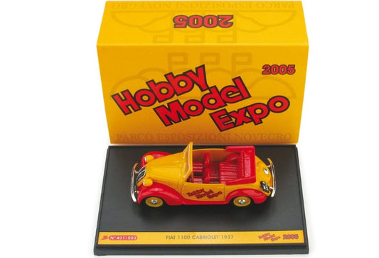 FIAT 1100 CABRIO 1937 HOBBY MODEL EXPO 2005 1:43 - Brumm - BMS0503