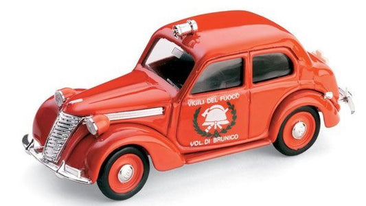 FIAT 1100 E VIGILI DEL FUOCO DI BRUNICO 1947 1:43 - Brumm - BM0181B