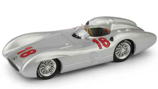 MERCEDES W 196 M.FANGIO 1954 N.18 FRANCE GP WORLD CHAMPION 1:43 - Brumm - BM0280