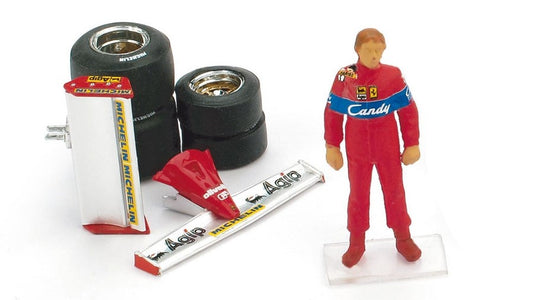 PILOTINO DIDIER PIRONI + ALETTONI + SET GOMME 1:43 - Brumm - BMCH02T