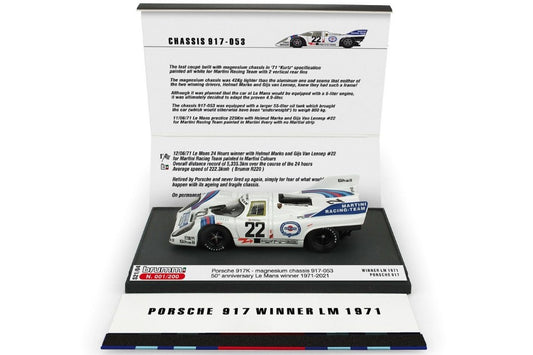 PORSCHE 917K MARTINI N.22 WINNER LM 1971 MARKO-VAN LENNEP 1:43 - Brumm - BMS2104