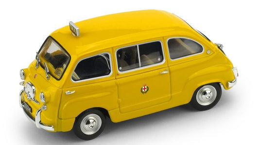FIAT 600 D MULTIPLA  TAXI DI MILANO 1970 1:43 - Brumm - BM0334B