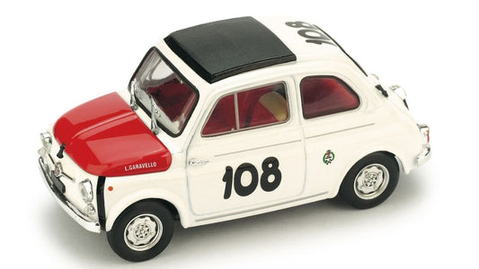 FIAT 595 ABARTH N.108 WINNER COPPA GALLLEGA 1965 LEONARDO DURST 1:43 - Brumm - BM0479