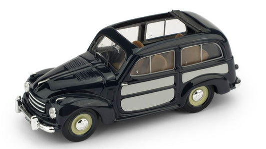 FIAT 500 C BELVEDERE APERTA 1951 AZZURRO CENERE 1:43 - Brumm - BM0028-02