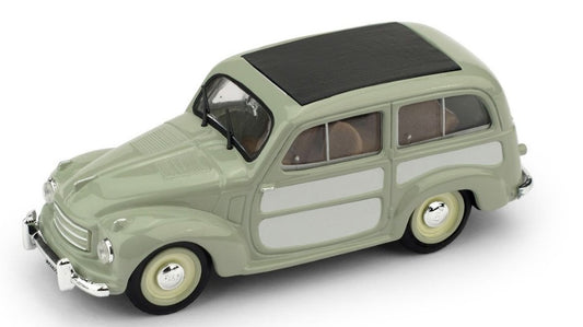 FIAT 500 C BELVEDERE CHIUSA 1951 VERDE CHIARO 1:43 - Brumm - BM0029-01