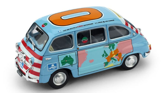 FIAT 600 MULTIPLA 1960 GRAZIANO ROSSI MOTORHOME 1:43 - Brumm - BM0401