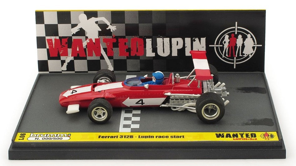 FERRARI 312B WANTED LUPIN RACE START 1:43 - Brumm - BML06