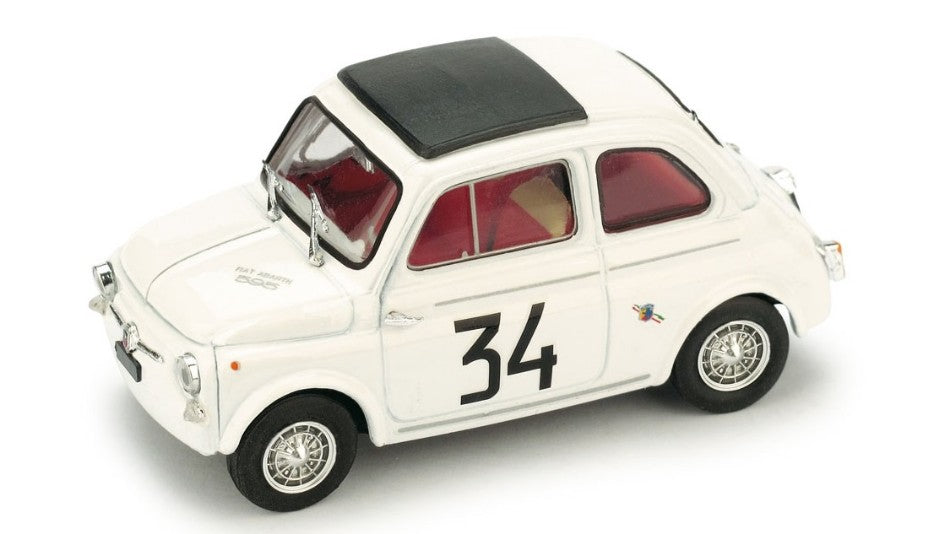 FIAT ABARTH 595 N.34 DEBUTTO E VITTORIA DELLA 595 MONZA 64 F.PATRIA 1:43 - Brumm - BM0473