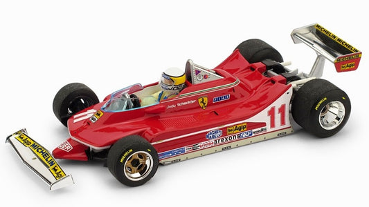 FERRARI 312 T4 JODY SCHECKTER 1979 N.11 WINNER ITALY GP + PILOTA 1:43 - Brumm - BM0511CH