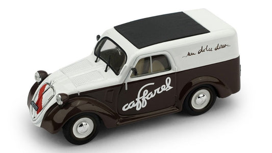 FIAT 500B FURGONE 1950 CIOCCOLATO CAFFAREL 1:43 - Brumm - BM0594