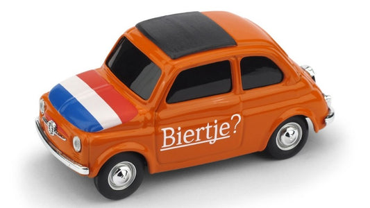 FIAT 500 BRUMS OLANDA "BIERTJE? - T IS HIER SANTASTISCH" 1:43 - Brumm - BMBR059