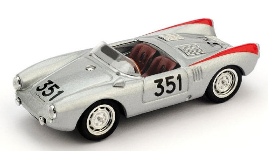 PORSCHE 550 SPIDER N.351 6th MM 1954 HERRMANN-LINGE 1:43 - Brumm - BM0195