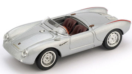PORSCHE 550A RS SPYDER BIPOSTO STRADALE 1954 ARGENTO 1:43 - Brumm - BM0233-02