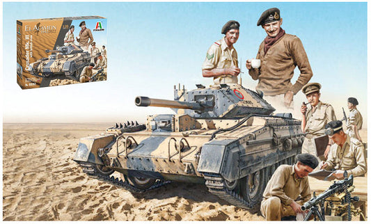 CRUSADER Mk.III BRITISH TANK CREW EL ALAMEIN OCTOBER 1942 KIT 1:35 - Italeri - IT6592
