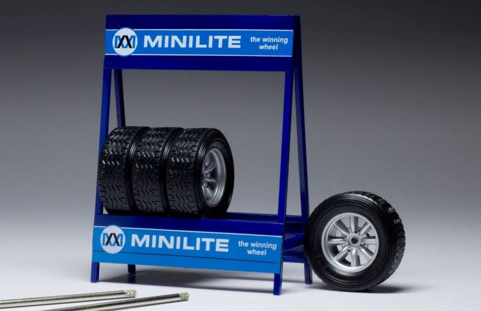 SET 4 WHEELS MINI LITE SILVER 1:18 - Ixo Model - 18SET010