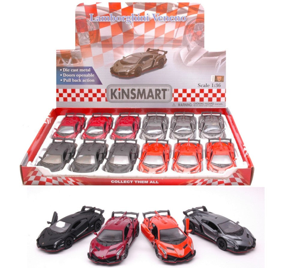 LAMBORGHINI VENENO cm 12 1:36 - Kinsmart - KT5367D