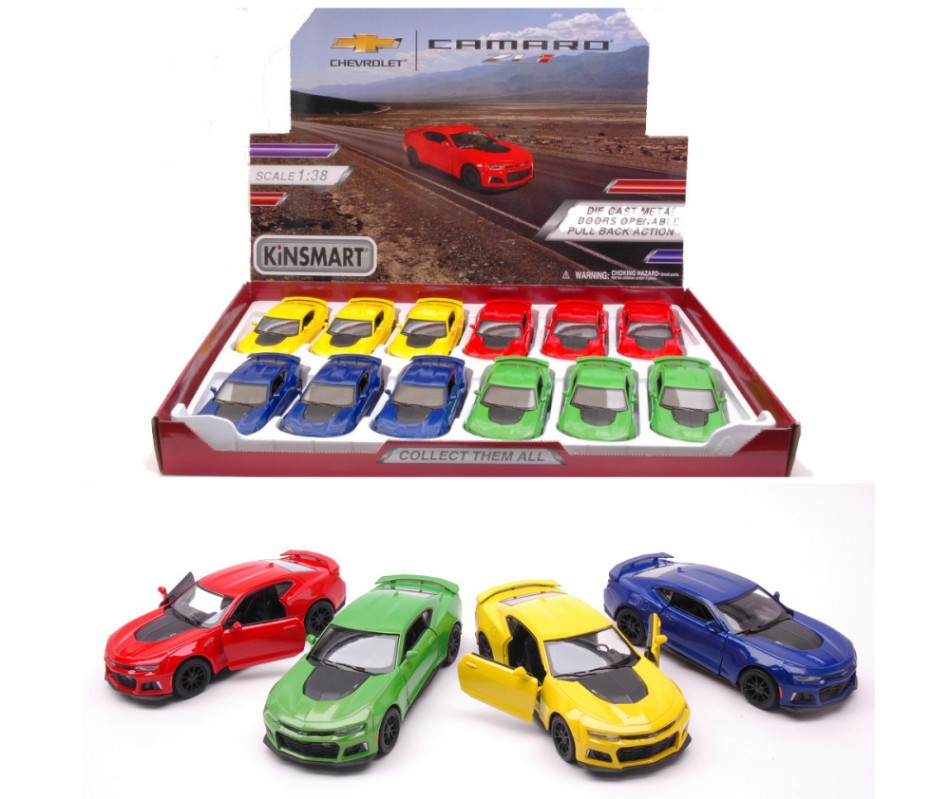 CHEVROLET CAMARO ZL1 2017 COL.ASS.cm 12 1:38 - Kinsmart - KT5399D