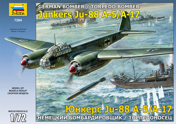 JUNKERS JU88 A-17/A-5 KIT 1:72 - Zvezda - Z7284