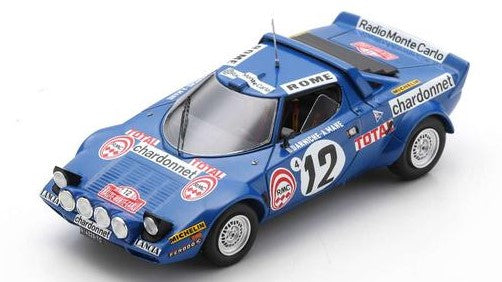 LANCIA STRATOS N.12 3rd RALLY MONTE CARLO 1976 B.DARNICHE-A.MAHE' 1:43 - Spark Model - S9084