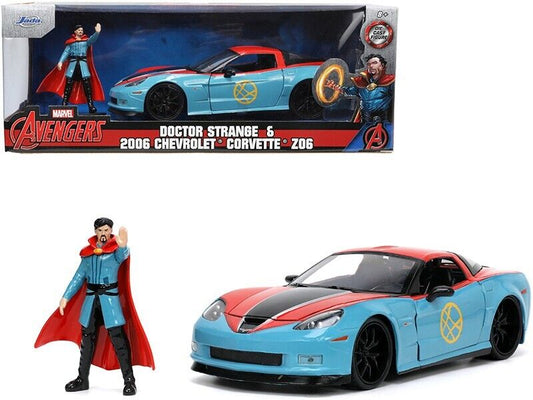 CHEVROLET CORVETTE MARVEL DOCTOR STRANGE BLUE/RED 1:24 - Jada Toys - JADA25024