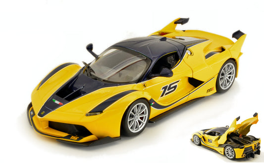 FERRARI FXX K (KERS) 2014 N.15 YELLOW 1:24 - Burago - BU26301Y