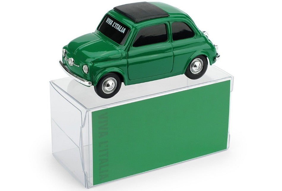 FIAT 500 VERDE BANDIERA ITALIANA 1:43 - Brumm - BMBR018