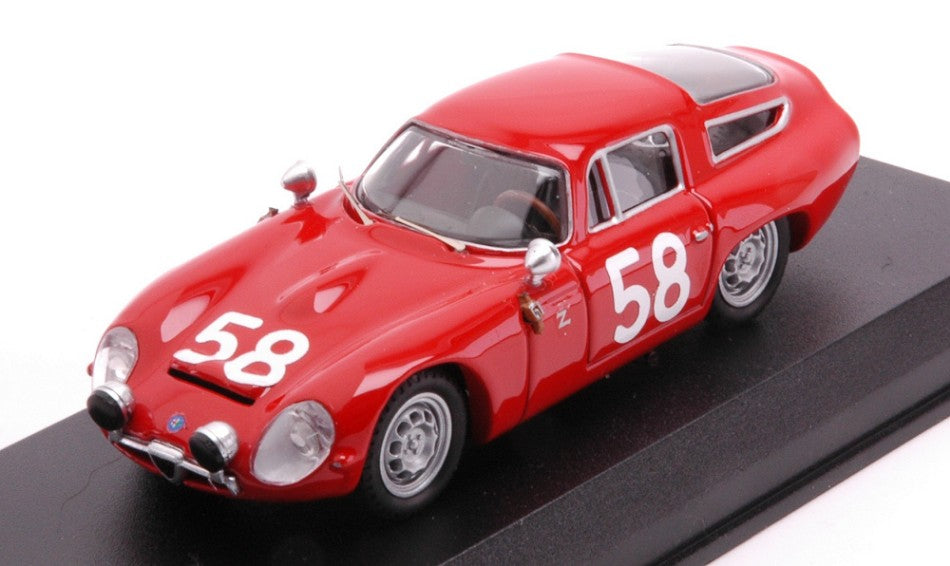 ALFA ROMEO TZ 1 N.58 TARGA FLORIO 1964 BUSSINELLO-TODARO 1:43 - Best Model - BT9067-2
