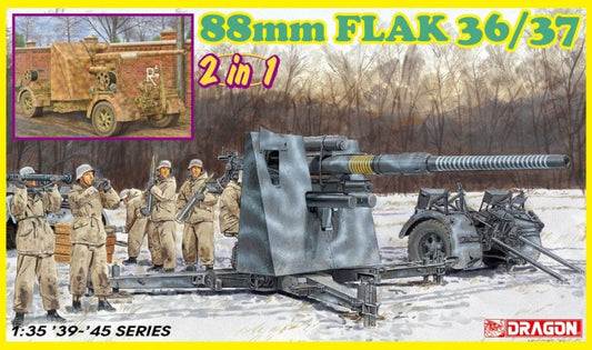88mm FLAK 36/37 2 IN 1 KIT 1:35 - Dragon - D6923