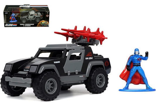 COBRA COMMANDER & STINGER "GI-JOE" BLACK/GREY 1:32 - Jada Toys - JADA33085