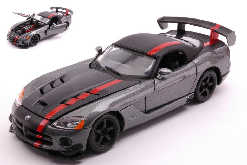 DODGE VIPER SRT 10 ACR SILVERGUN/RED 1:24 - Burago - BU22114G