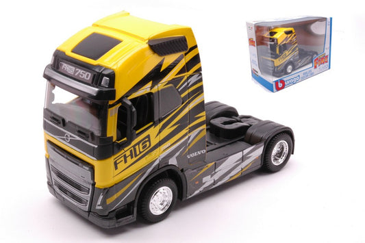 VOLVO FH16 GLOBETROTTER 750 XXL YELLOW/BLACK 1:43 - Burago - BU32205